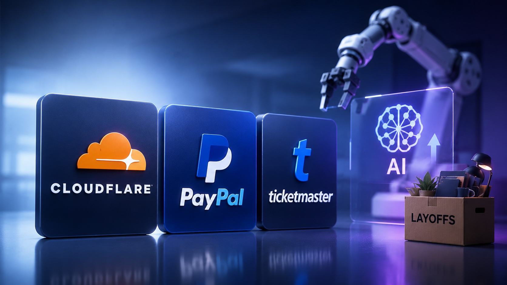 Cloudflare, PayPal, Ticketmaster cut jobs as firms pivot to AI